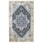 Tappeto intrecciato Serena 160x230cm - Blu e Crema