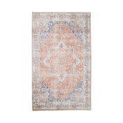 Tappeto in ciniglia morbida Aurelia 160x230cm - Blu e Arancione
