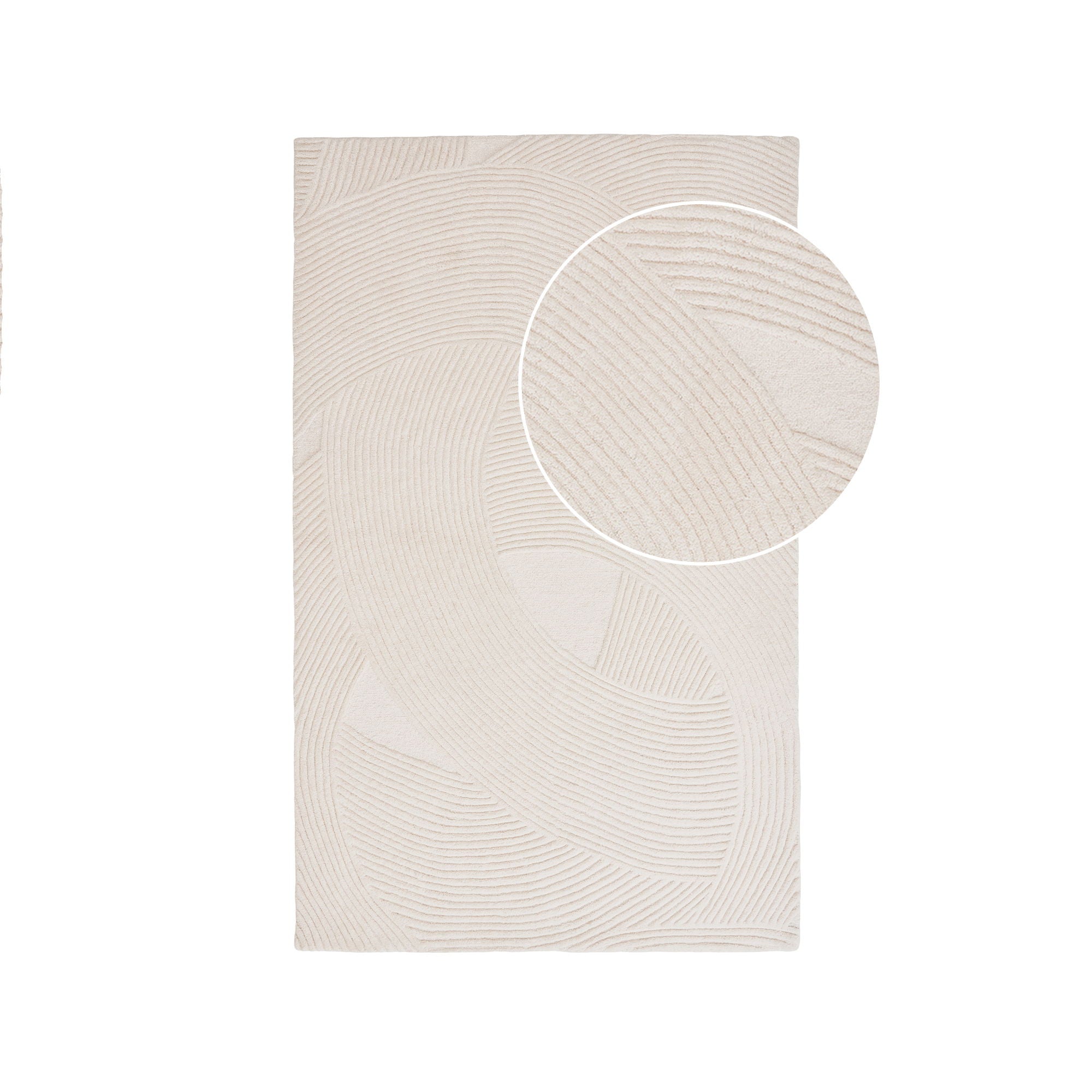 Tappeto di lana Eira 160x230cm – Avorio