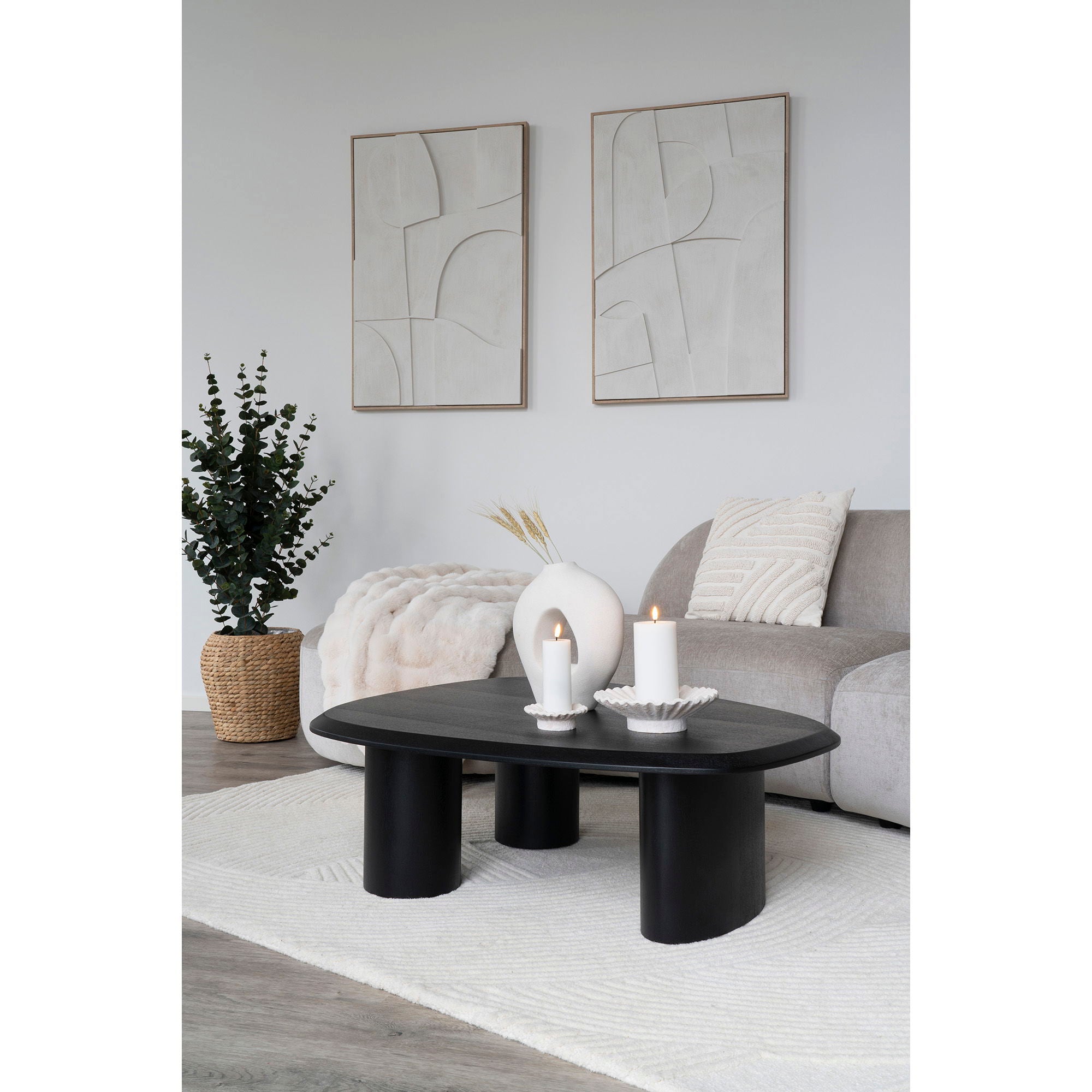 Tappeto di lana Eira 160x230cm – Avorio