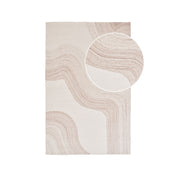 Tappeto di lana Aila 160x230cm – Marrone chiaro e avorio