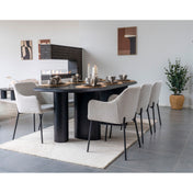 Tappeto di lana Aila 160x230cm – Marrone chiaro e avorio