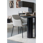 Tappeto di lana Aila 160x230cm – Marrone chiaro e avorio