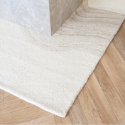 Tappeto di lana Aila 160x230cm – Marrone chiaro e avorio