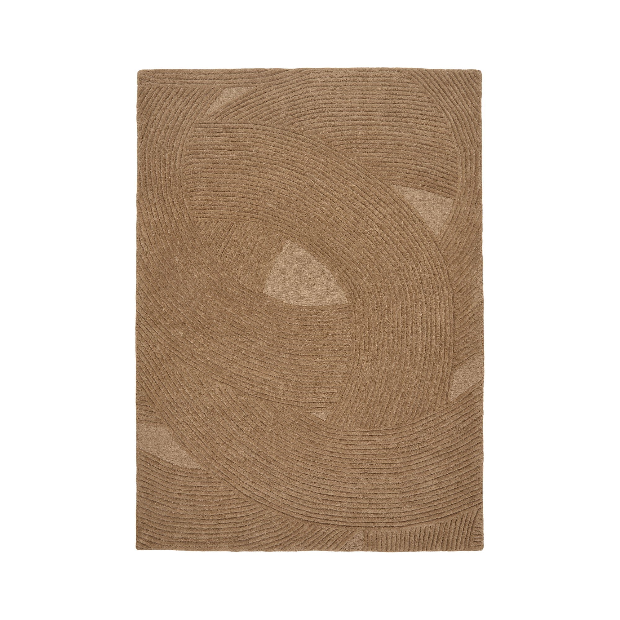 Tappeto di lana Svala 160x230cm – Marrone