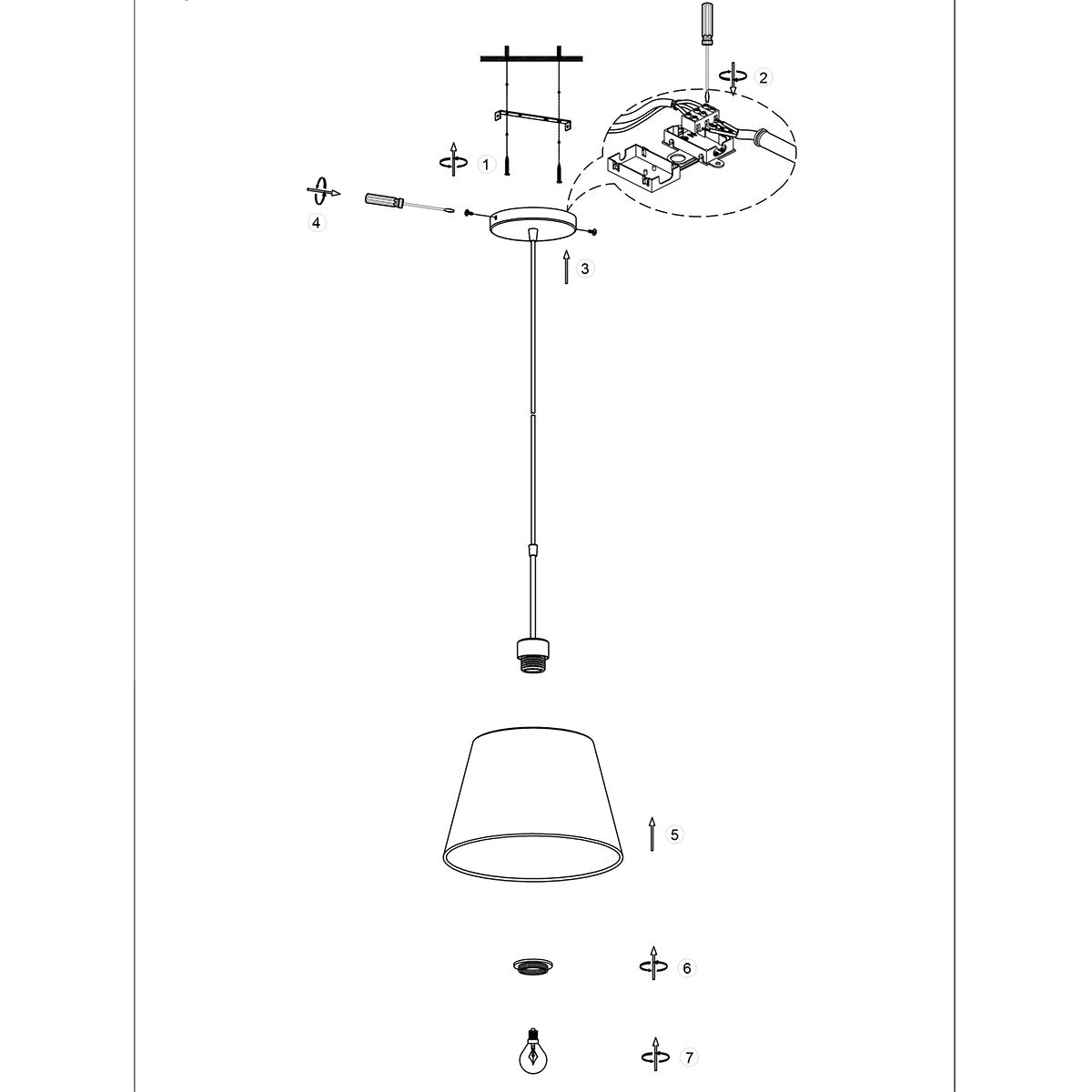 Lampada a sospensione Kairo in faggio/nero bambù