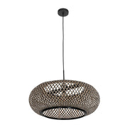 Lampada a sospensione Kairo in faggio/nero bambù